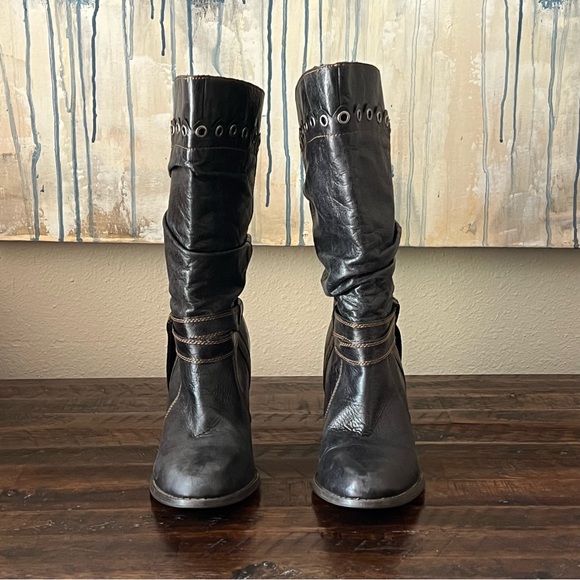 Naughty Monkey Black Heeled Boots - Picture 2 of 5